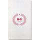Laurel Wreath with Heart and Initials Bamboo Luxe Guest Towels Image 3 of 3